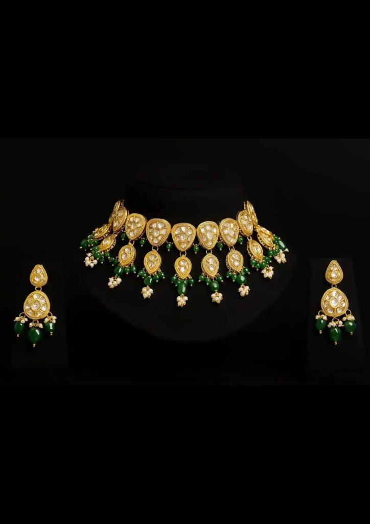 kundan necklace a4 size